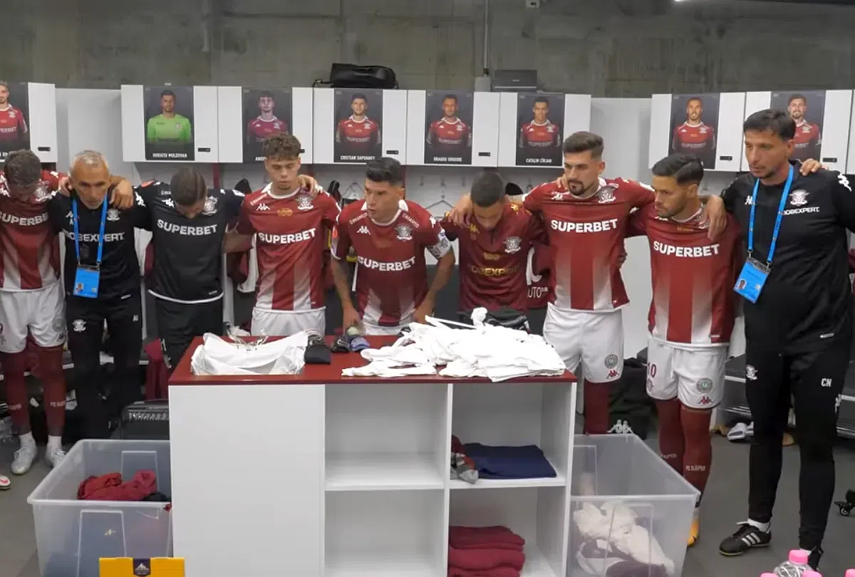 Așa și-a motivat Săpunaru colegii! Discurs emoționant înainte de Rapid - CFR Cluj