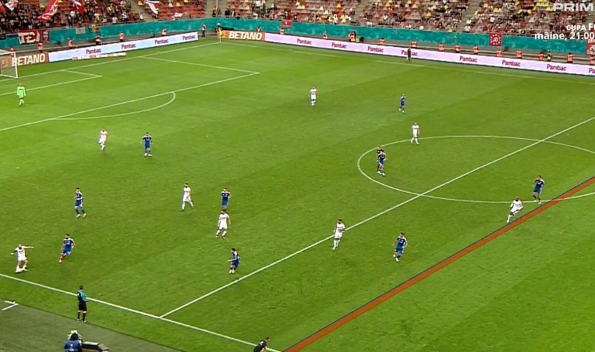 Fault Gurău asupra lui Abdallah în Dinamo - FCU Craiova