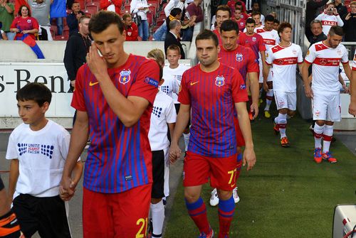 Vlad Chiricheș, în Stuttgart - FCSB 2-2, din septembrie 2012 / foto: Arhivă GSP