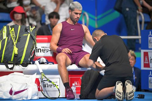 Carlos Alcaraz și-a anulat antrenamentul de vineri de la Tokyo // foto: Imago