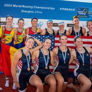 Barca 4 rame (f) - Amalia Bereș, Adriana Adam, Gianina Juncănariu, Ancuța Bodnar Foto: FR Canotaj/Balint Czucz