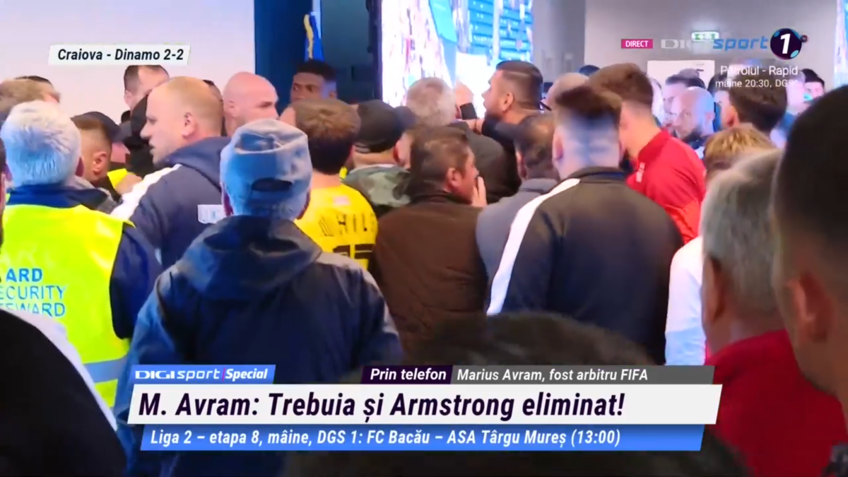 Scandal pe tunel după Craiova - Dinamo