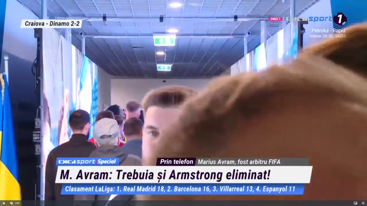 Scandal pe tunel după Craiova - Dinamo