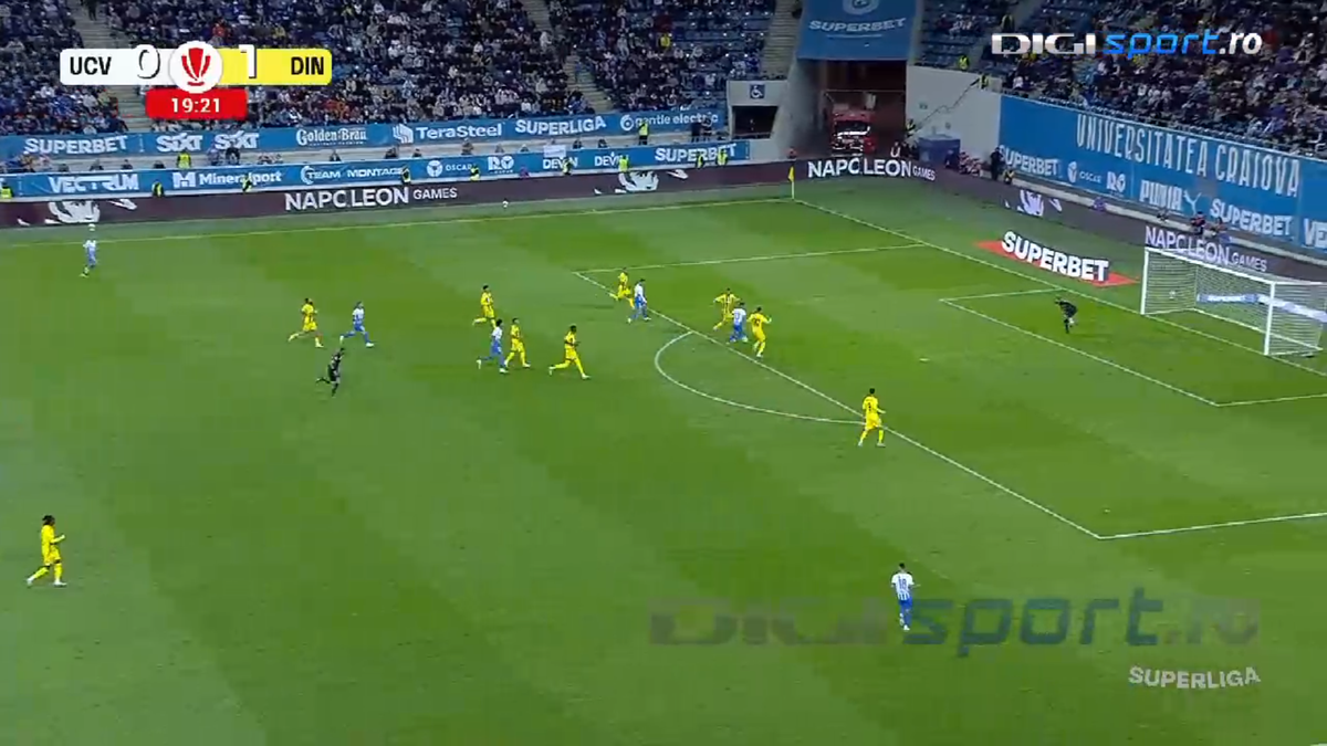 Gol Samuel Telles Universitatea Craiova - Dinamo