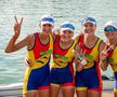 Barca 4 rame (f) - Amalia Bereș, Gianina Juncănariu, Adriana Adam, Ancuța Bodnar Foto: FR Canotaj/Balint Czucz