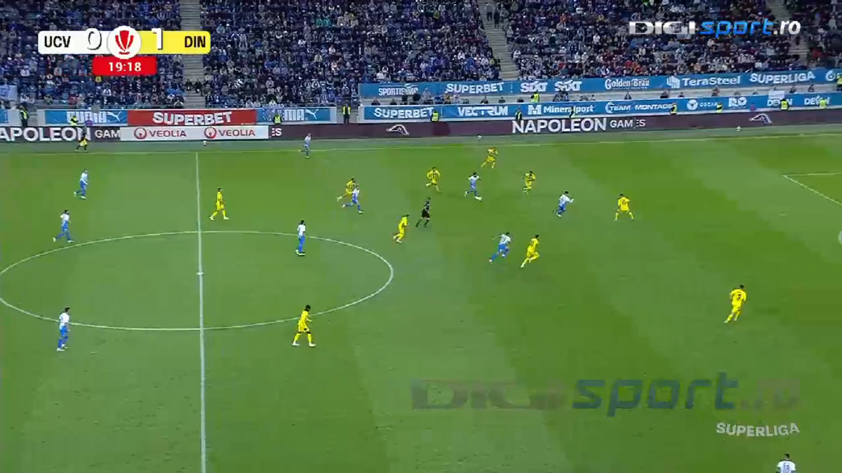 Gol Samuel Telles Universitatea Craiova - Dinamo