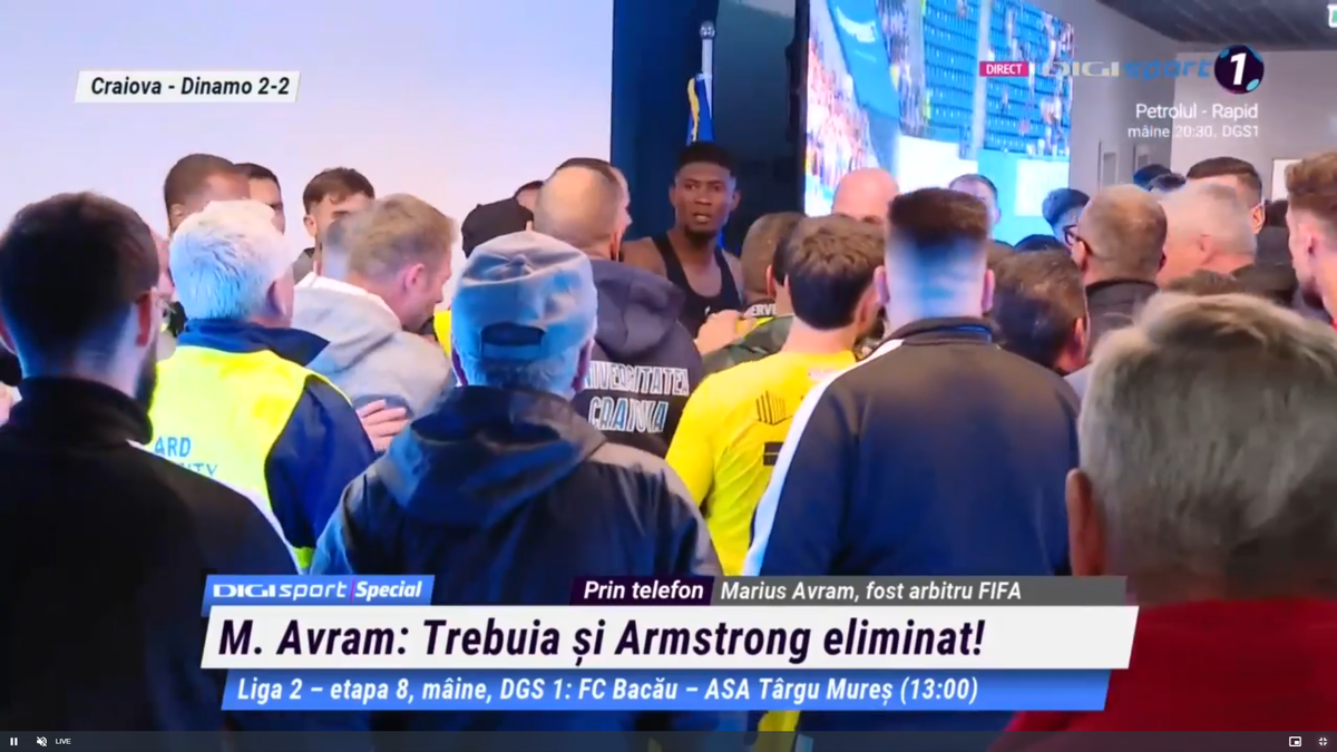 Scandal pe tunel după Craiova - Dinamo