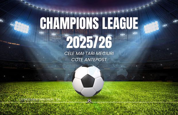 Cotele la pariuri pentru Champions League 2025/26: Favorite și dueluri cheie