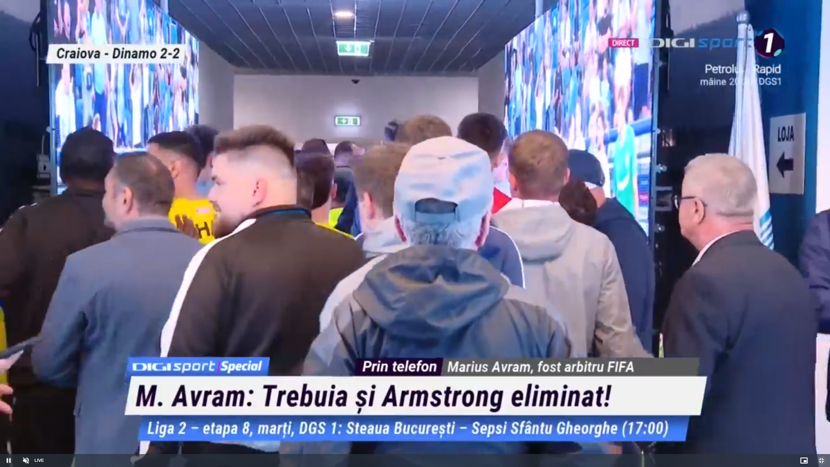 Scandal pe tunel după Craiova - Dinamo