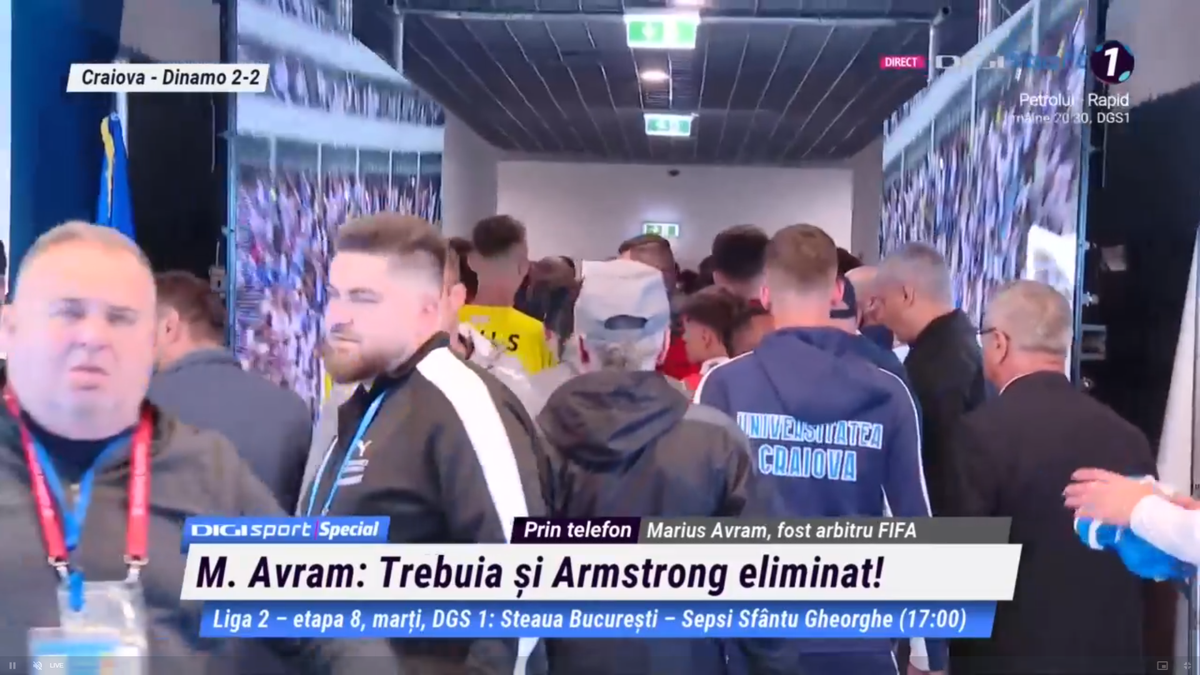 Scandal pe tunel după Craiova - Dinamo