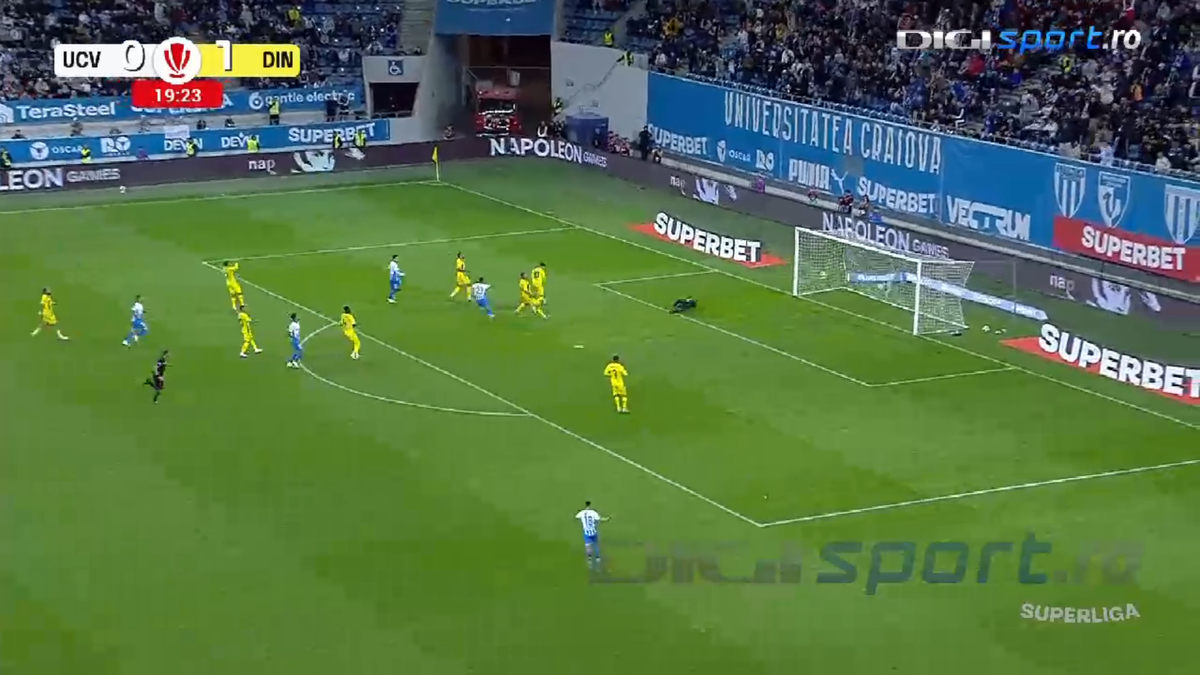 Meci de coșmar pentru dinamovistul revenit titular: două greșeli majore în defensivă și schimbare în minutul 57