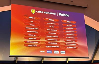 Știm grupele și programul Cupei României Betano! Cu cine joacă FCSB, Rapid, CFR sau Craiova