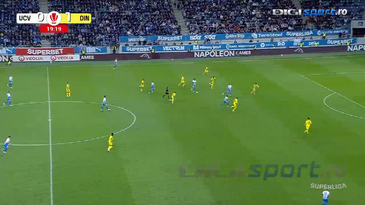 Gol Samuel Telles Universitatea Craiova - Dinamo