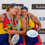 Barca 4 rame (f) - Adriana Adam, Gianina Juncănariu, Ancuța Bodnar Foto: FR Canotaj/Balint Czucz