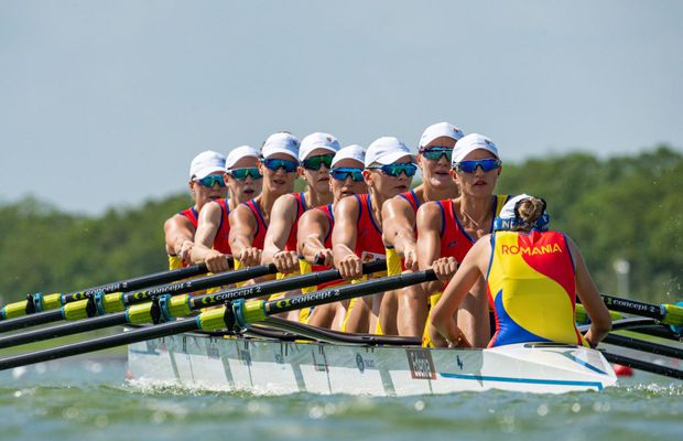 Barca feminină de 8 plus 1 rame a României, medalie de ARGINT la Campionatele Mondiale de canotaj de la Shanghai