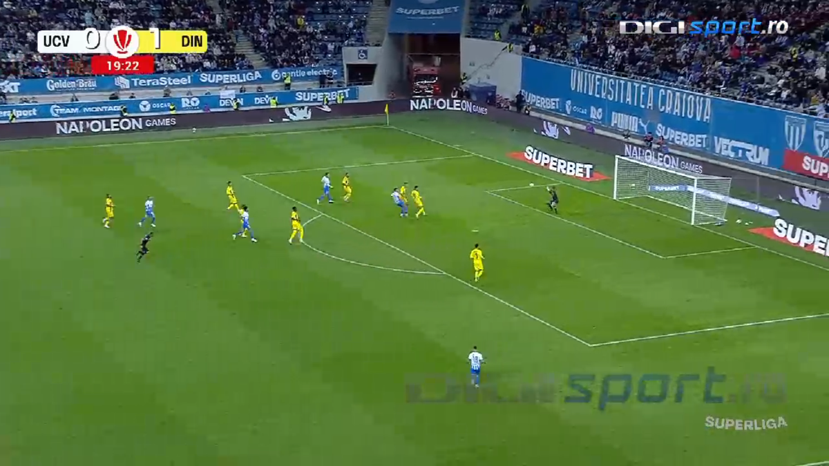 Gol Samuel Telles Universitatea Craiova - Dinamo