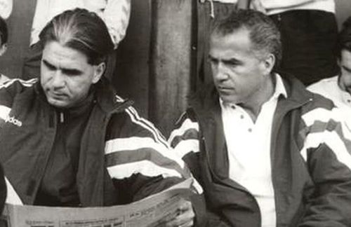 Dumitriu, în dreapta lui Anghel Iordănescu