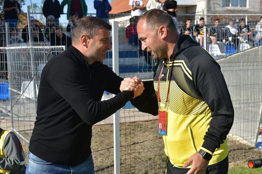 Mario Găman (în dreapta) pleacă de la CSO Filiași / Sursă foto: Facebook