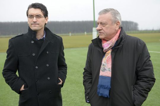 Mircea Sandu și Răzvan Burleanu, în 2014