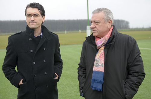 Mircea Sandu și Răzvan Burleanu, în 2014