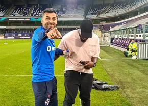 Dică și Gnohere, criză de râs la antrenamentul lui FCSB: „Vezi că ești pe live! Ai prins-o pe asta?”