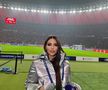 Sosia lui Kim Kardashian e jurnalistă și a uimit cu apariția la meciul de UCL