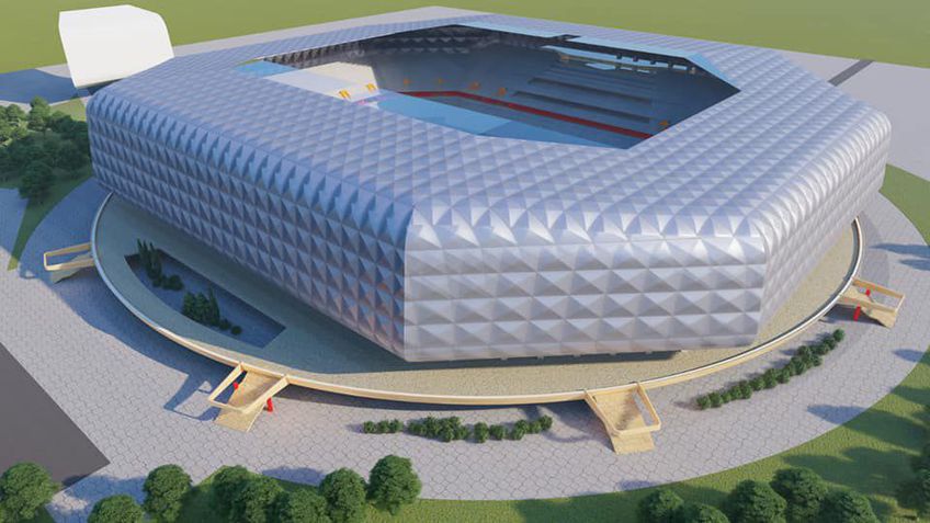 Așa va arăta noul stadion din Timișoara Foto: Facebook/Alin Nica