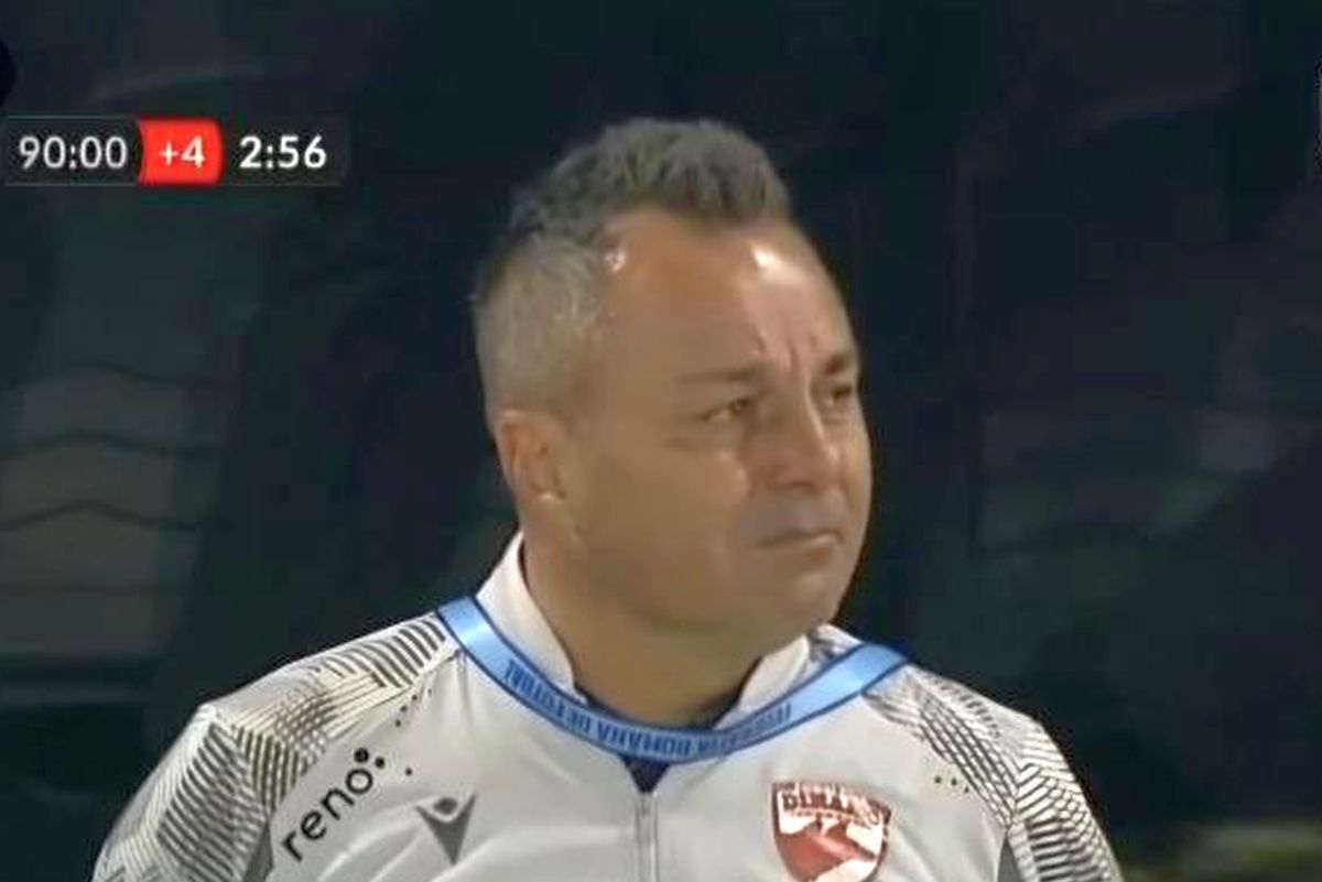 Florentin Petre a izbucnit în lacrimi în timp ce fanii lui Dinamo cântau la Sibiu