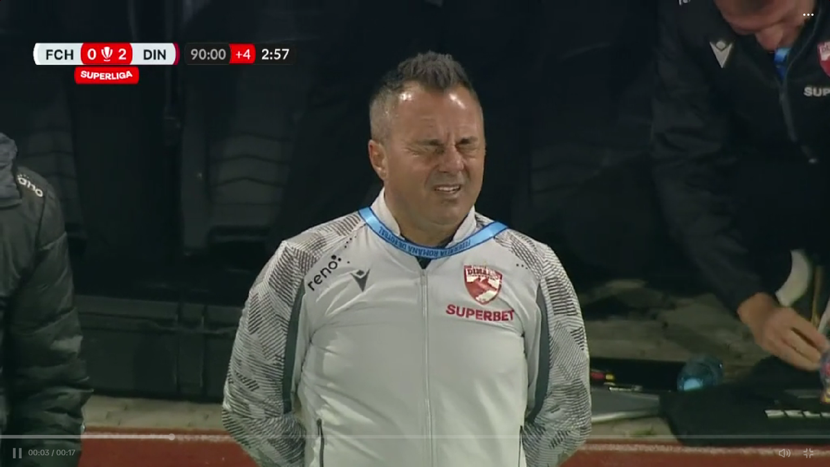 „Câine” adevărat! Florentin Petre a plâns ca un „Pitic” în momentul în care galeria lui Dinamo sărbătoarea victoria de la Hermannstadt » Imagini minunate