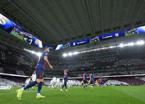 Scenografie demnă de El Clasico! „Santiago Bernabeu”, pictat alb-mov: ce au afișat fanii Realului