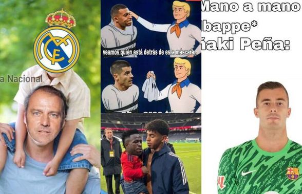 Cele mai tari glume apărute după Real Madrid - Barcelona » Fanii catalani nu și-au menajat rivalii: cu cine a fost comparat Mbappe