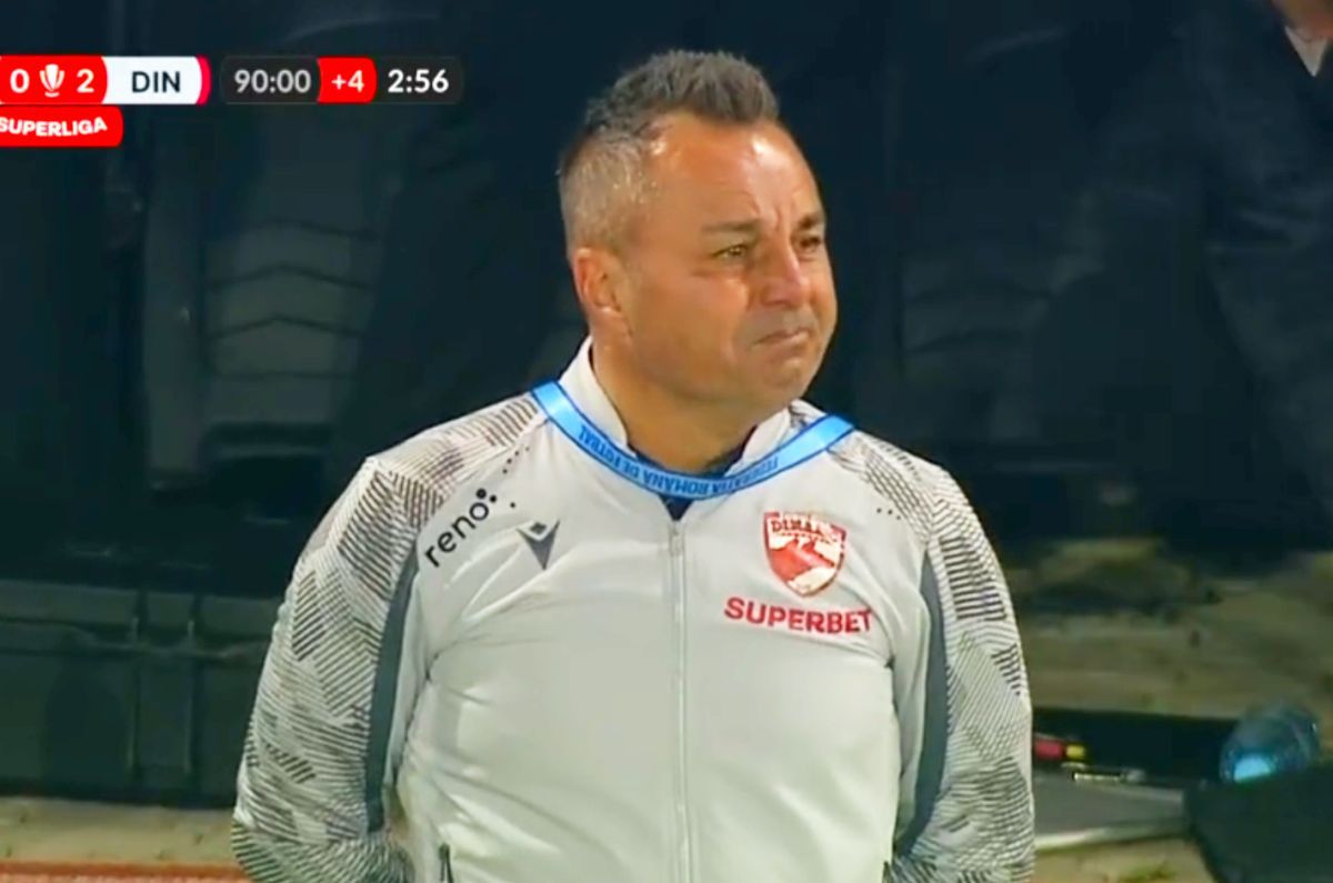 Florentin Petre a izbucnit în lacrimi în timp ce fanii lui Dinamo cântau la Sibiu