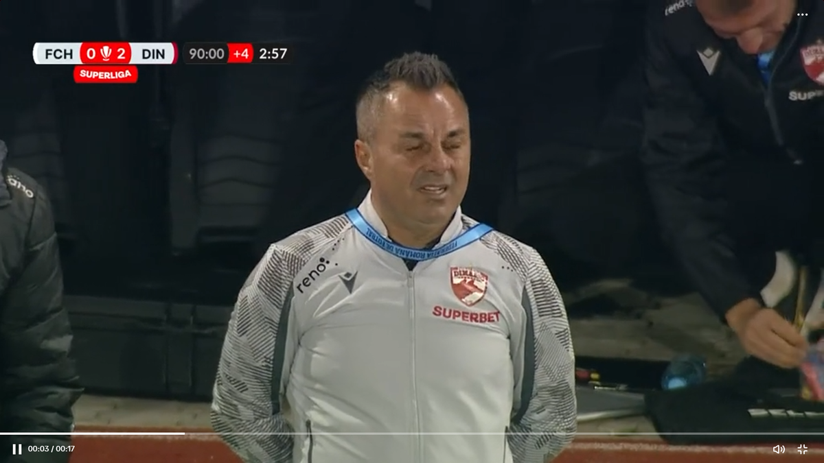 „Câine” adevărat! Florentin Petre a plâns ca un „Pitic” în momentul în care galeria lui Dinamo sărbătoarea victoria de la Hermannstadt » Imagini minunate