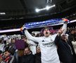 Scenografie demnă de El Clasico! „Santiago Bernabeu”, pictat alb-mov: ce au afișat fanii Realului