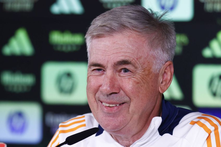 Carlo Ancelotti are 305 meciuri ca antrenor la Real Madrid (251 de victorii) și va depăși 2.500 de zile dacă rămâne până la finele contractului, pe 30 iunie 2026 / Foto: Imago