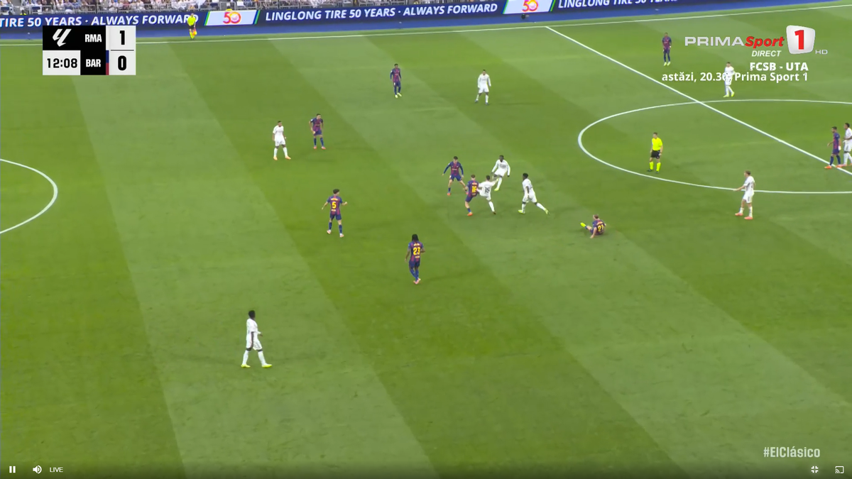 Golul superb marcat de Mbappe, în El Clasico, anulat pentru ofsaid milimetric