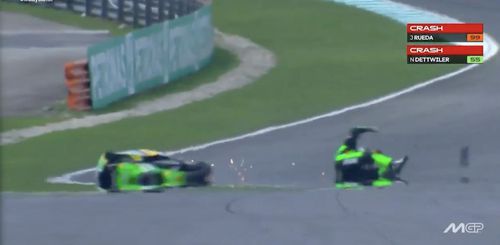 Momentul accidentului / Foto captură FOX Sports