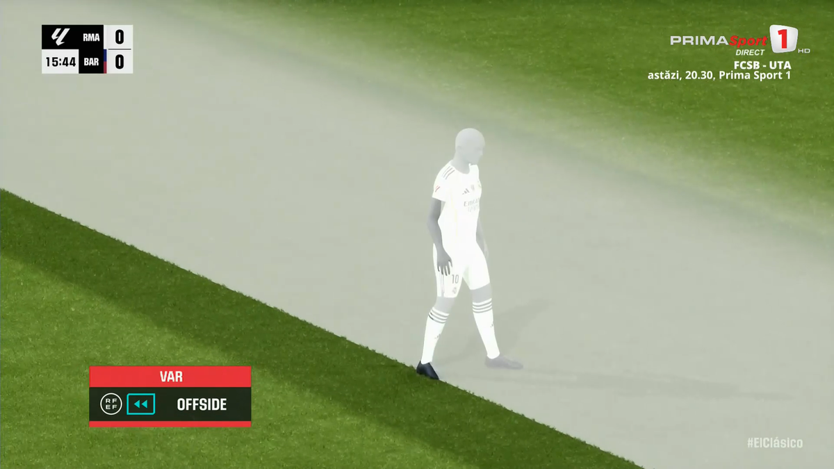 Golul superb marcat de Mbappe, în El Clasico, anulat pentru ofsaid milimetric