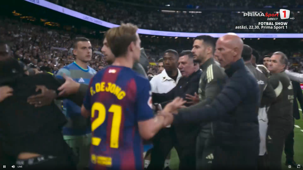 Scandal pe teren după Real Madrid - Barcelona