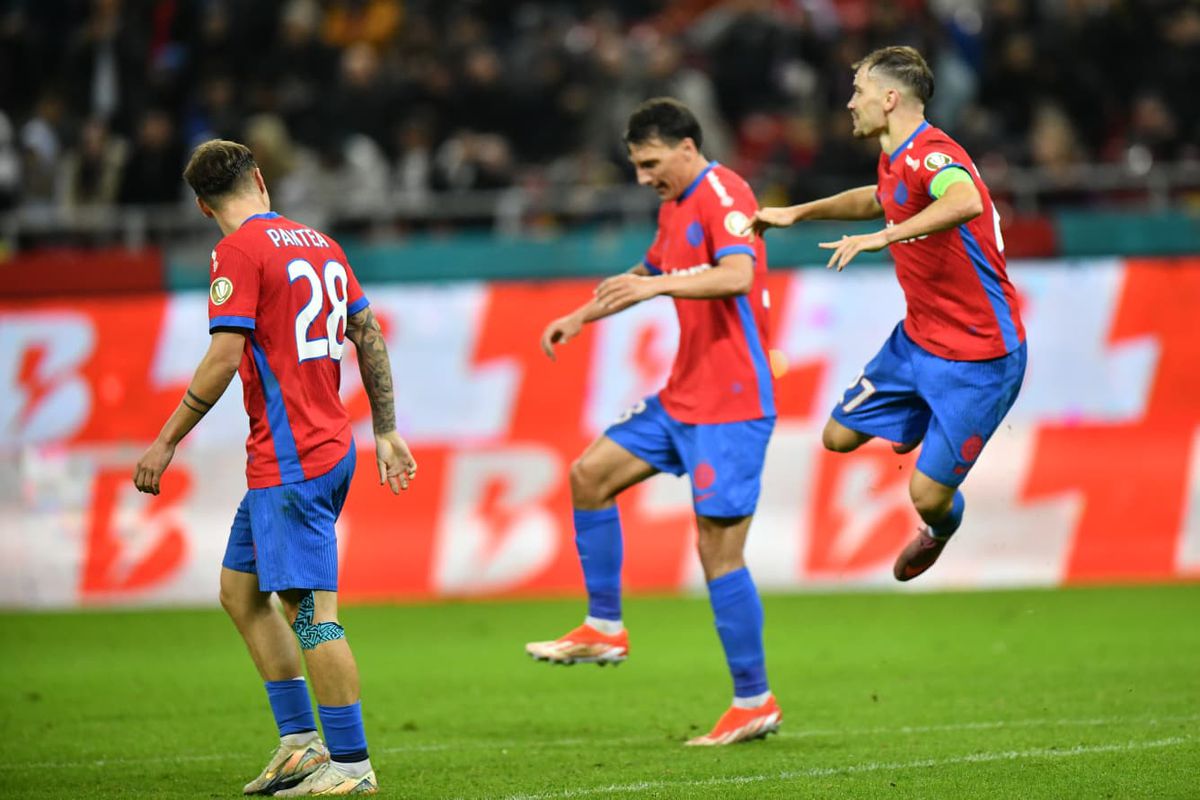 Show în FCSB - UTA Arad: patru goluri, alte două reușite anulate, două penalty-uri și cartonaș roșu » Roș-albaștrii se apropie de play-off