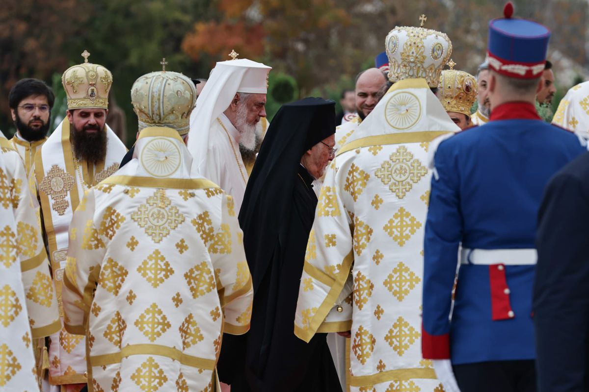 Gigi Becali la sfințirea Catedralei României