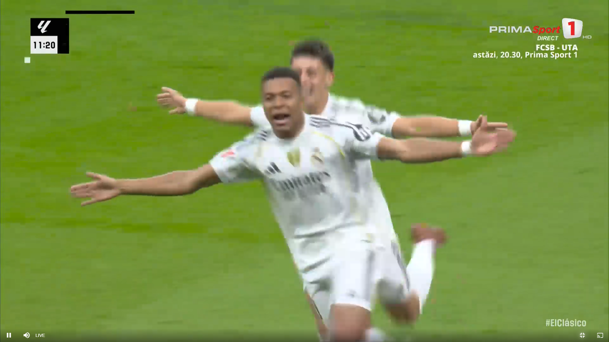Golul superb marcat de Mbappe, în El Clasico, anulat pentru ofsaid milimetric