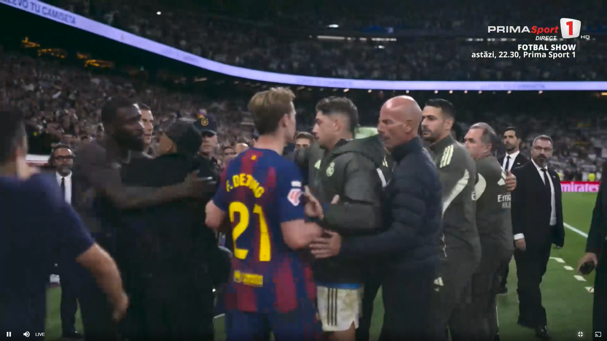Final cu scântei în Real Madrid - Barcelona: de două ori la un pas de bătaie generală!