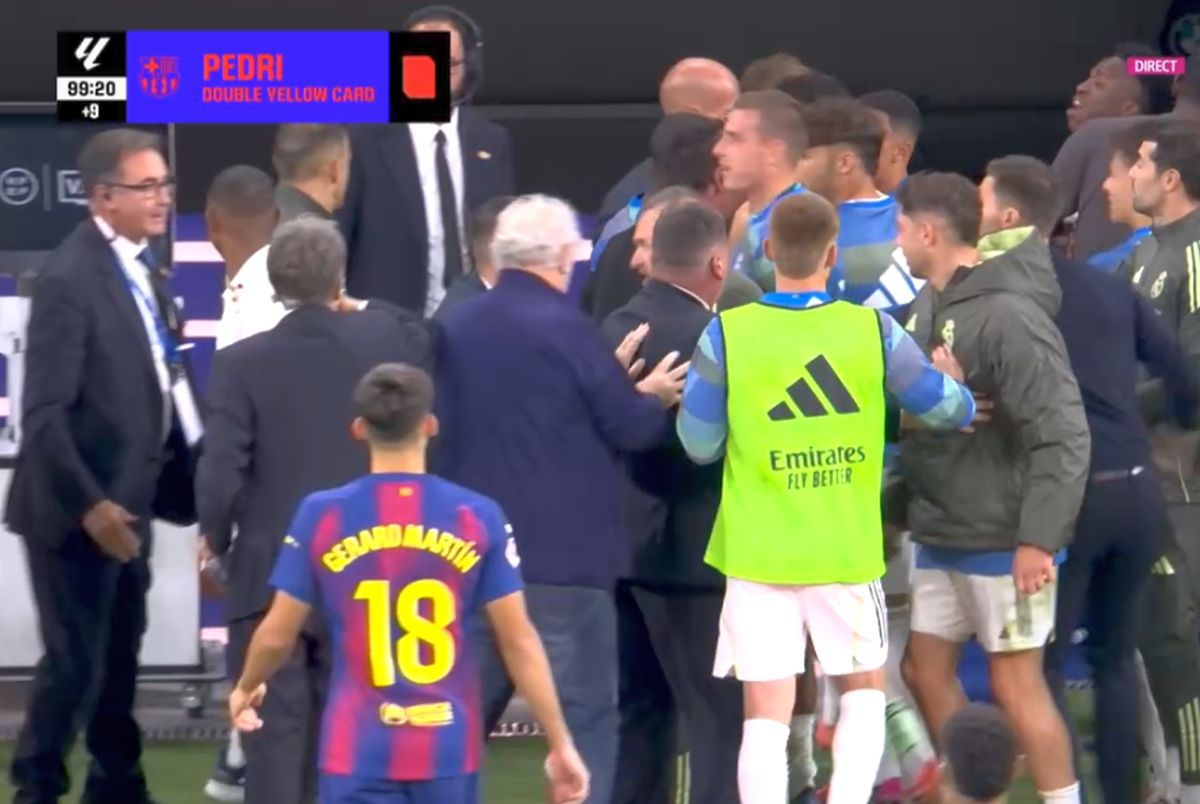 Final cu scântei în Real Madrid - Barcelona: de două ori la un pas de bătaie generală!