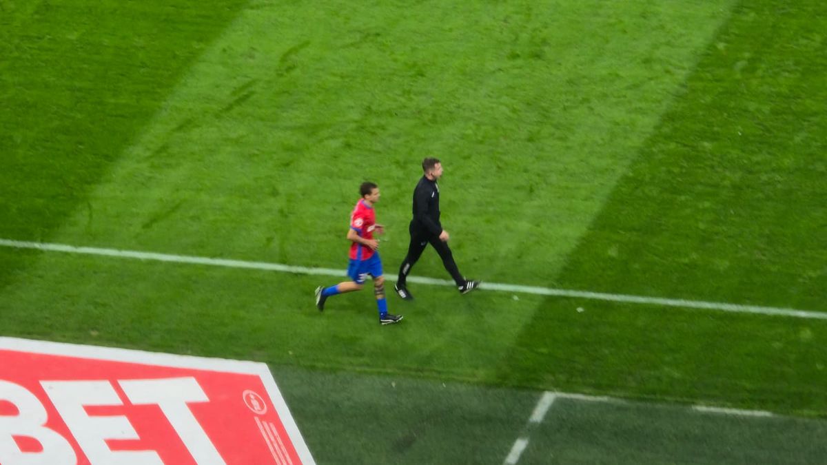 Juri Cisotti a ieșit accidentat din FCSB - UTA