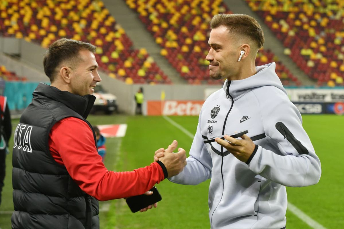 „El Clasico” la putere și pe Arena Națională » Imaginile serii: cum au fost surprinși jucătorii de la FCSB înainte de duelul cu UTA