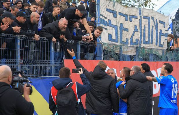 „Joacă, bă Rădoi, cu echipa bună!” » Scandal după Metaloglobus - Craiova: jucătorii au intrat în gura fanilor