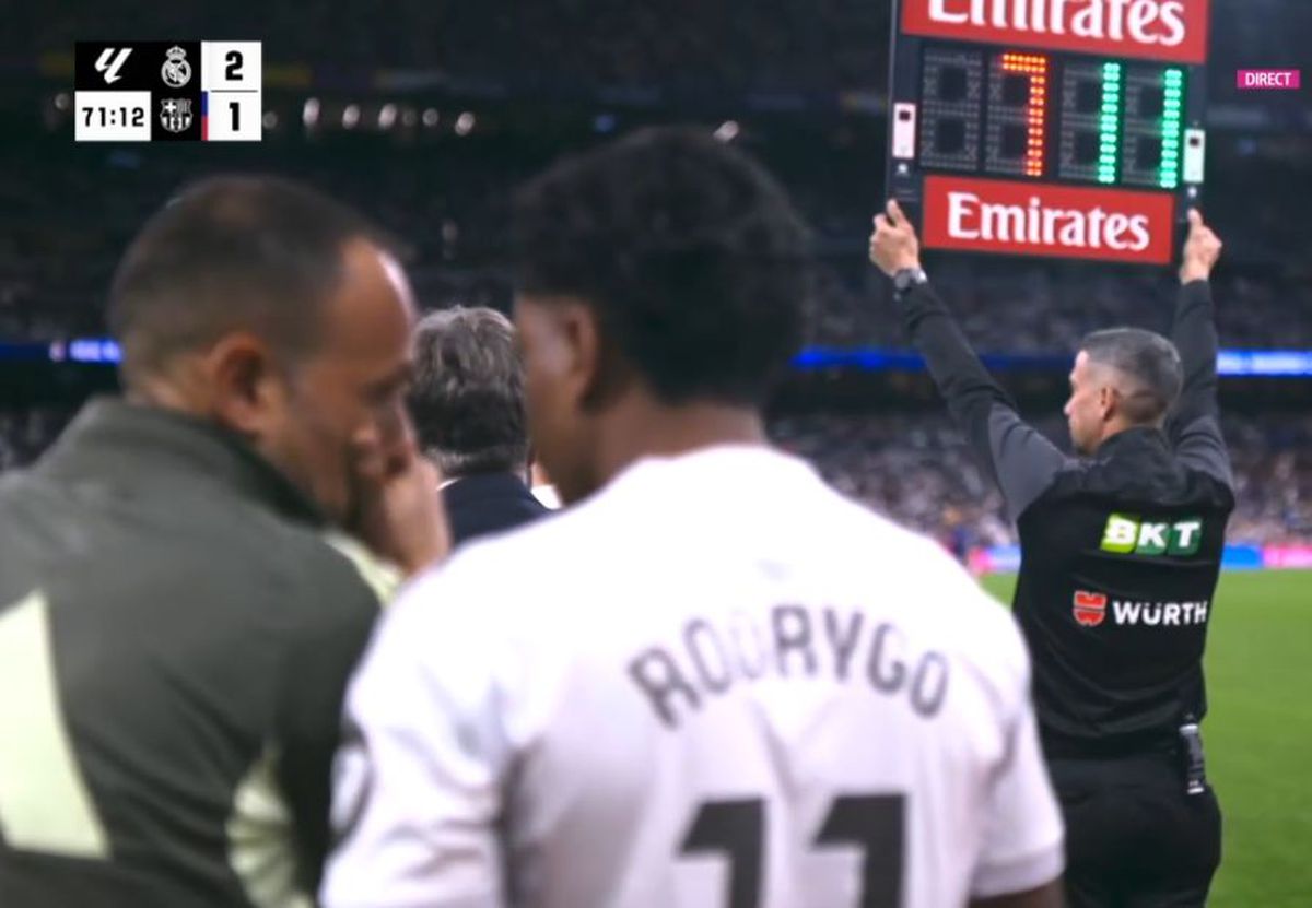 Vinicius, CRIZĂ de nervi în El Clasico: a mers la vestiare în minutul 70!