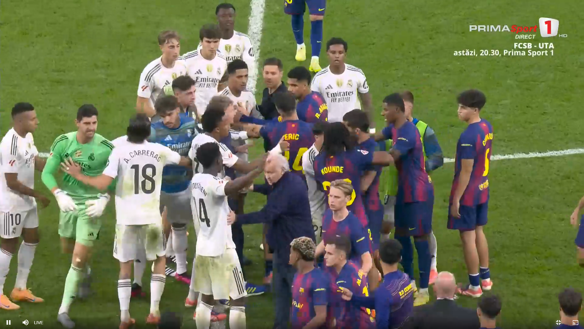 Scandal pe teren după Real Madrid - Barcelona