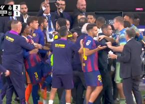 Final cu scântei în Real Madrid - Barcelona: de două ori la un pas de bătaie generală!